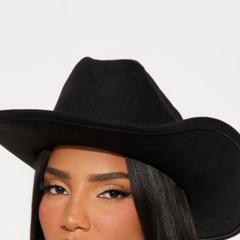 New Stylish Black Western Rodeo Cowboy Hat - Picture 8 of 8
